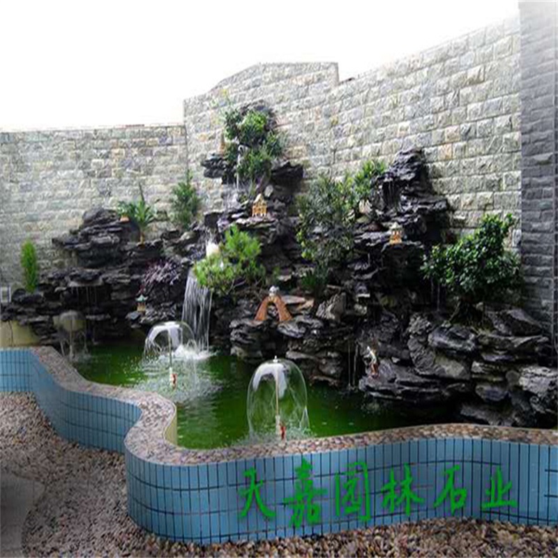 阜平小庭院水景设计